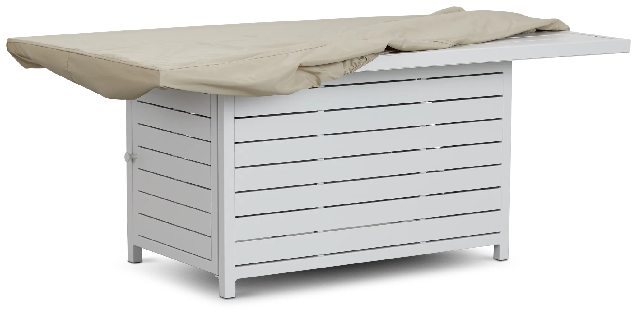 Khaki Rectangular Fire Pit Outdoor Cover