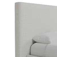 Grayton Maguire Ivory 54" Upholstered Platform Bed