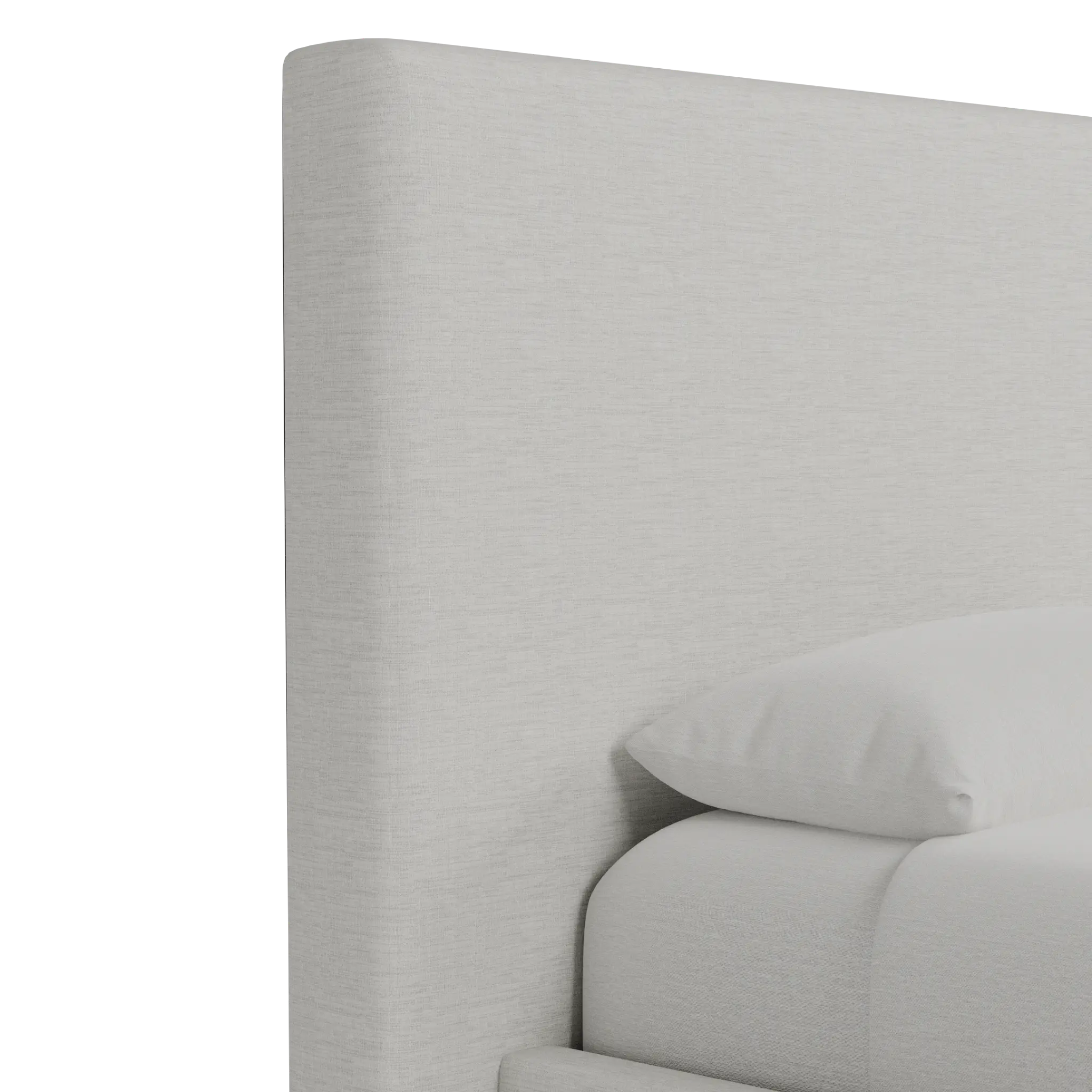 Grayton Maguire Ivory 54" Upholstered Platform Bed Grayton Maguire Ivory 54" Upholstered Platform Bed