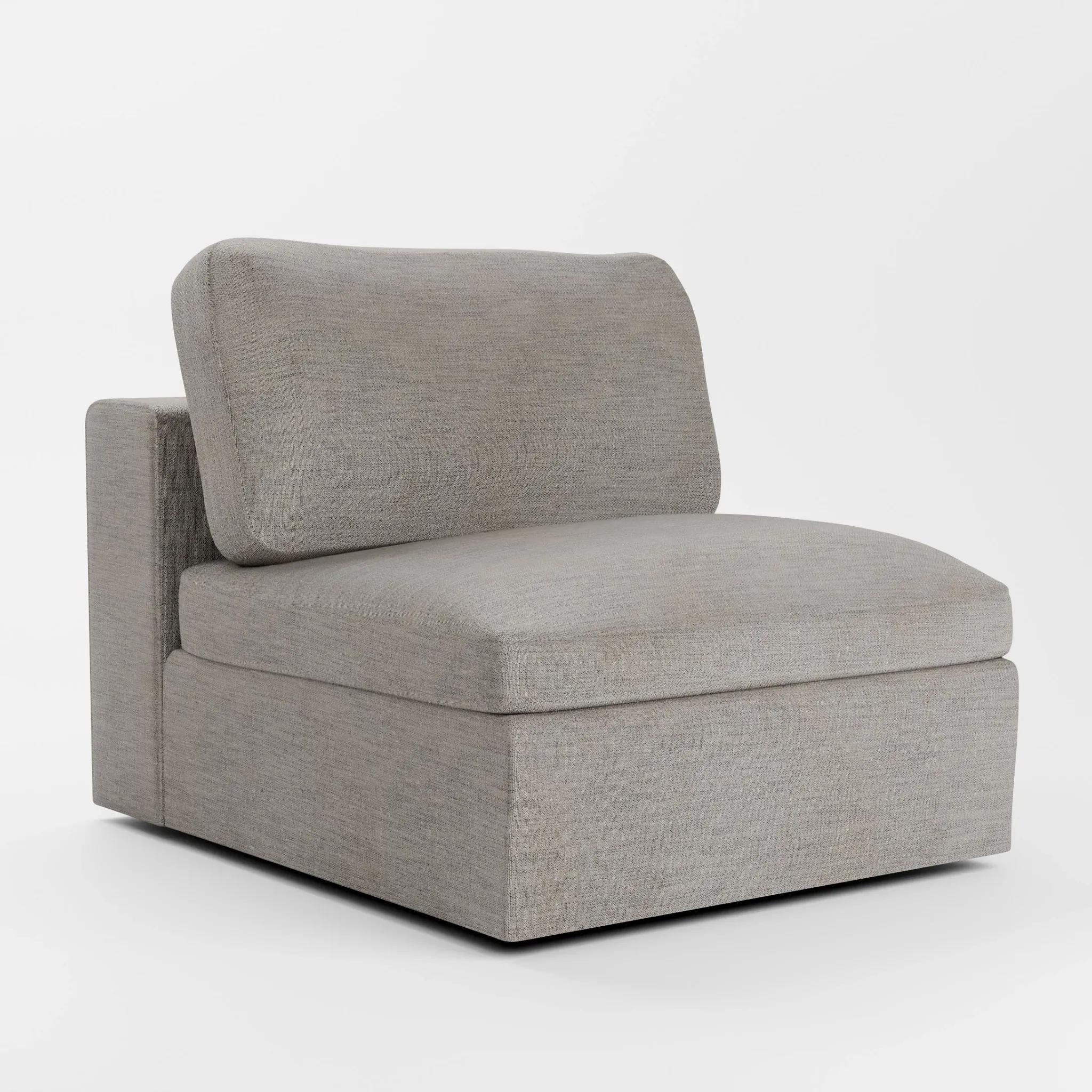 Destin Maguire Pewter Fabric Swivel Chair