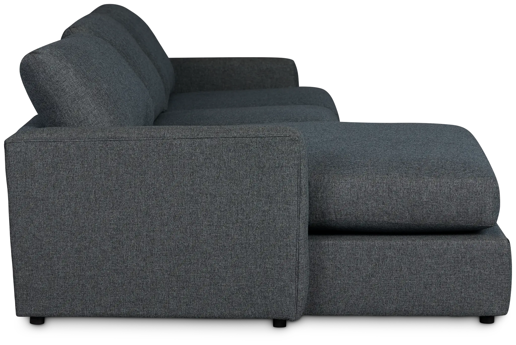 Noah Dark Gray Fabric Small Left Chaise Sectional Noah Dark Gray Fabric Small Left Chaise Sectional