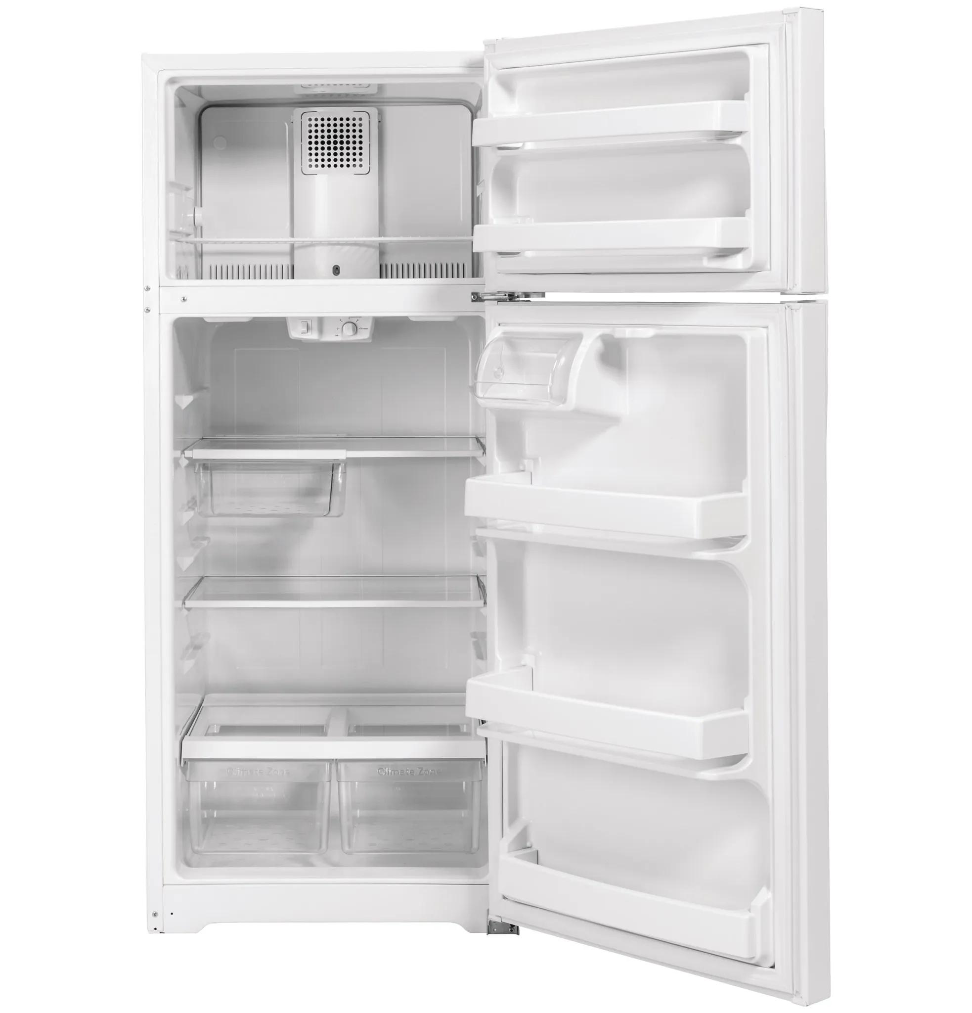 Ge 18 Series White Top Freezer Refrigerator
