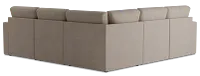 Citymod Beige Fabric Small Two-arm Sectional