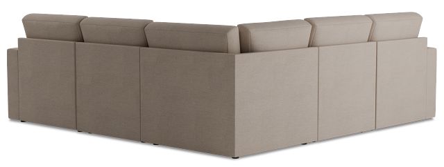 Citymod Beige Fabric Small Two-arm Sectional