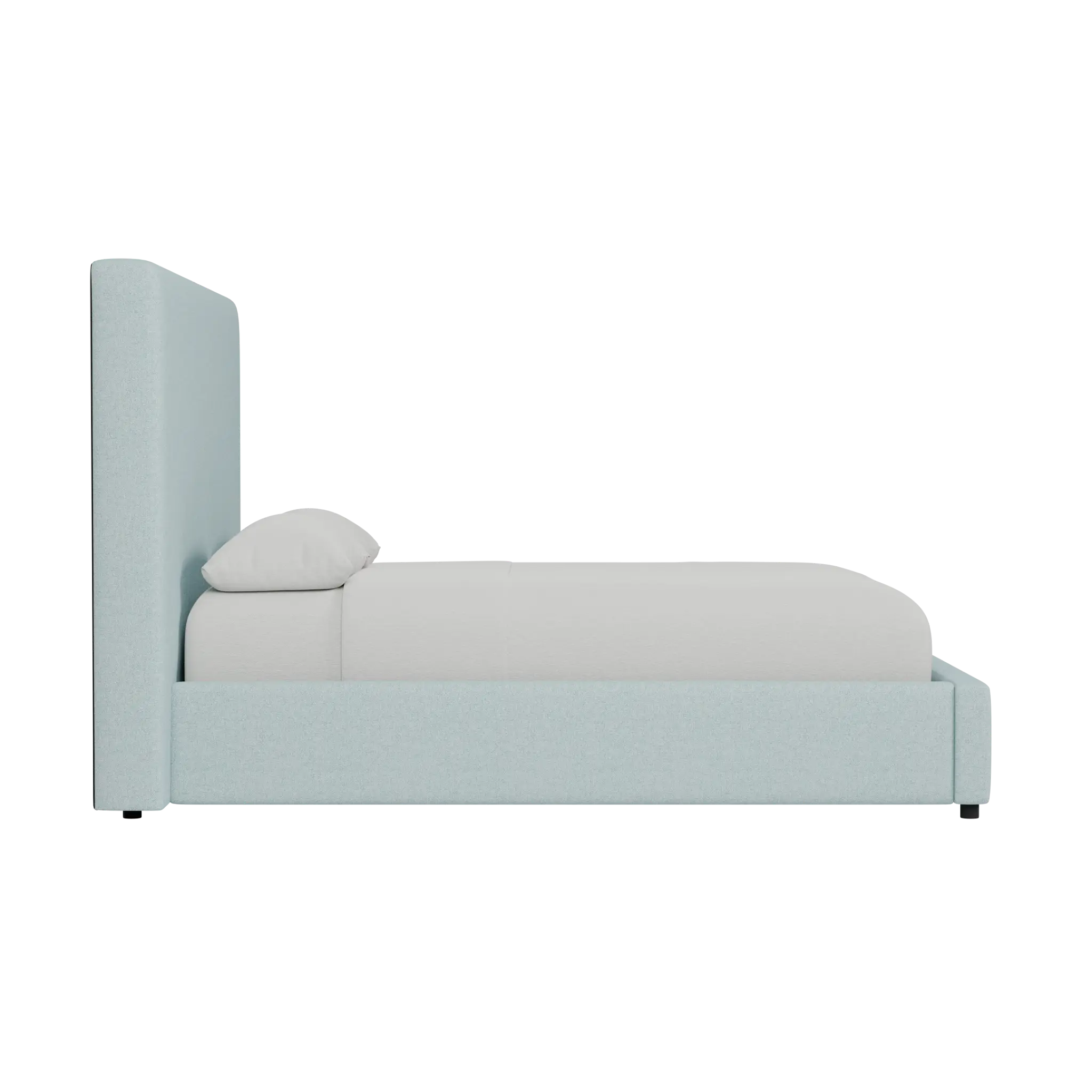 Grayton Elite Light Blue 54" Upholstered Platform Bed Grayton Elite Light Blue 54" Upholstered Platform Bed