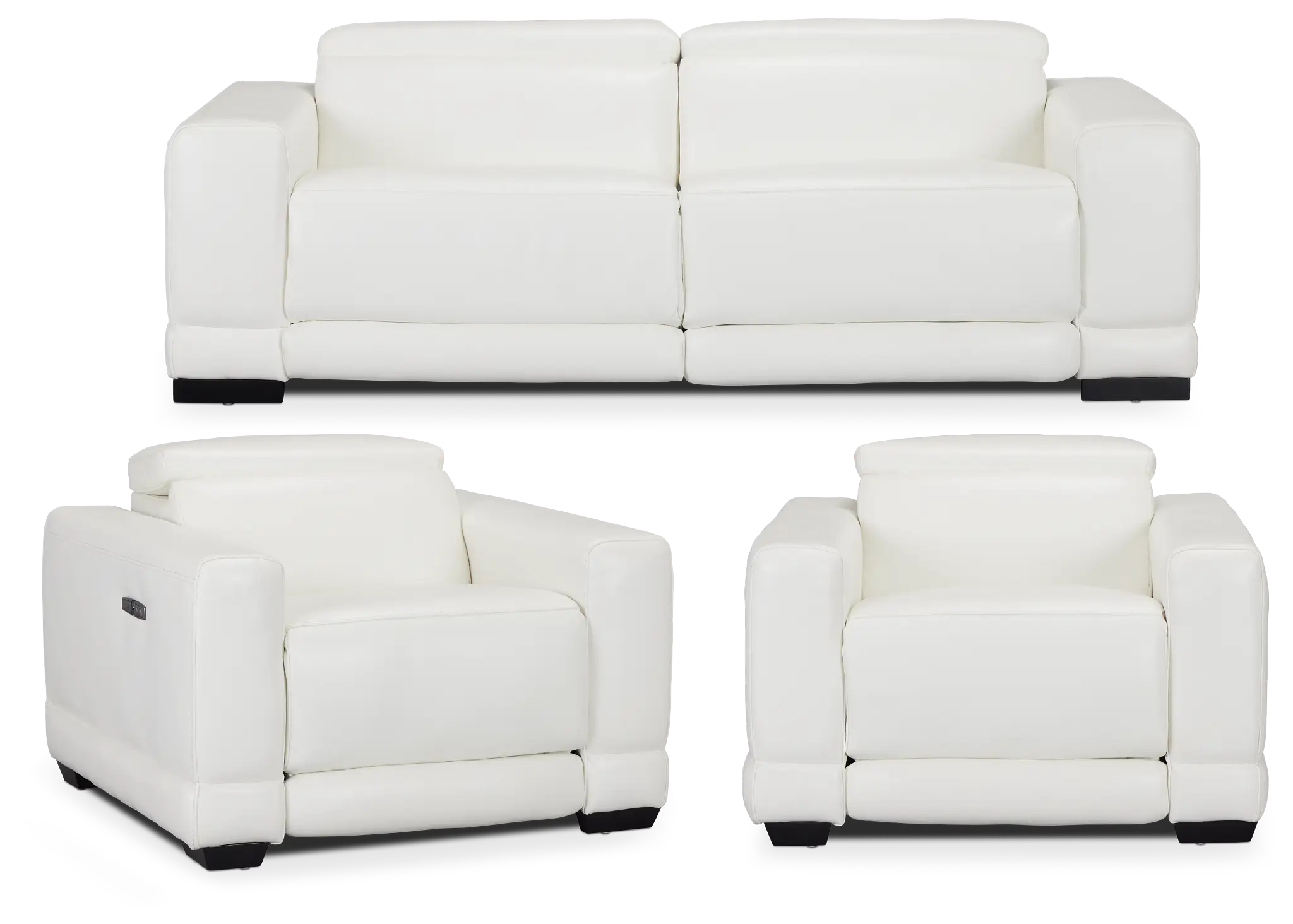 Lombardy White Micro Power Reclining Living Room Lombardy White Micro Power Reclining Living Room