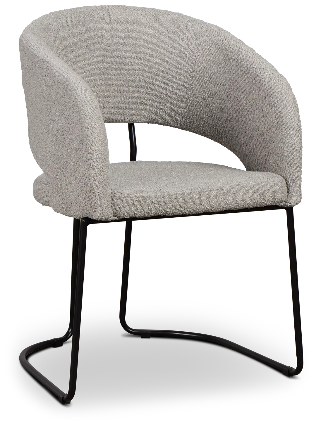Merrick Gray Round Upholstered Side Chair Merrick Gray Round Upholstered Side Chair
