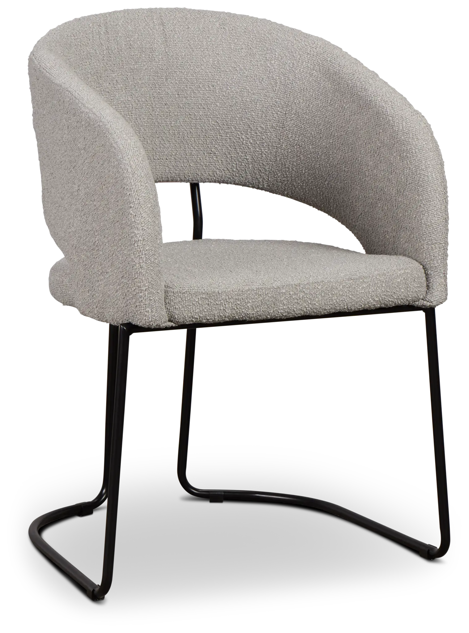 Merrick Gray Round Upholstered Side Chair Merrick Gray Round Upholstered Side Chair