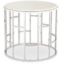 Koda Marble Round End Table