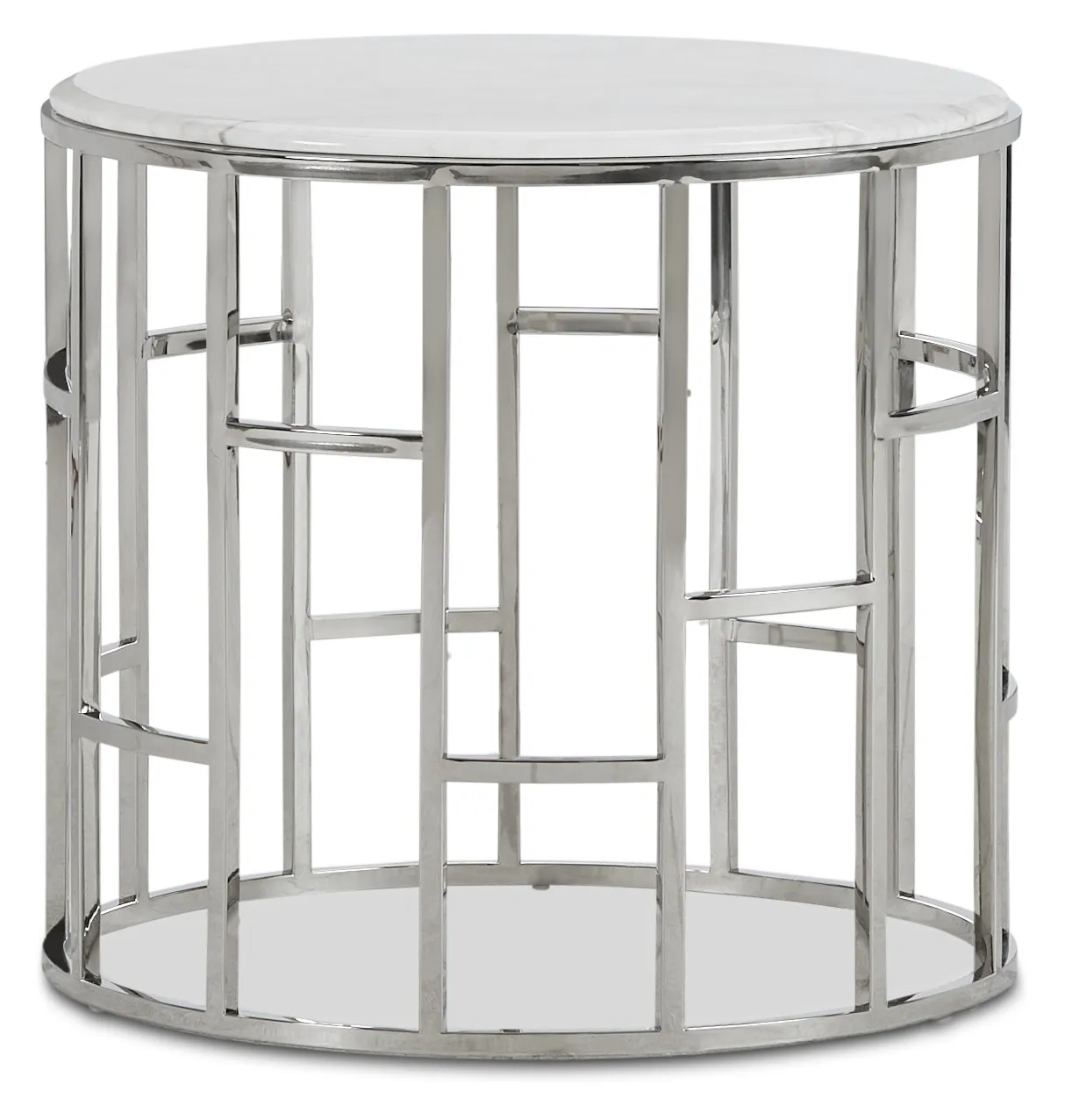 Koda Marble Round End Table