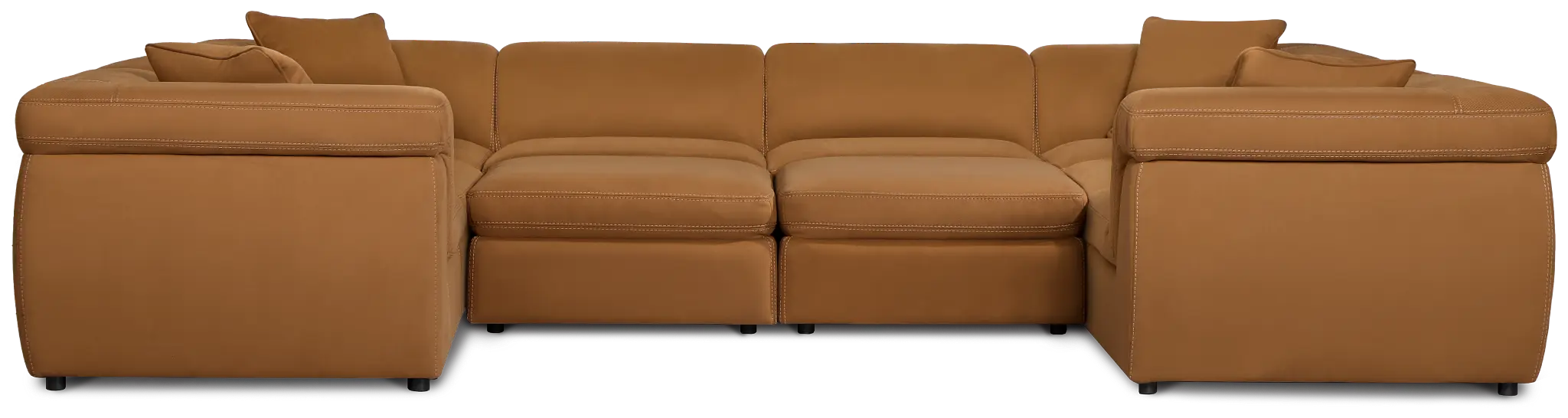 Aria Medium Brown Micro Immersive 10-piece Pit Sectional W/2 Speakers Aria Medium Brown Micro Immersive 10-piece Pit Sectional W/2 Speakers