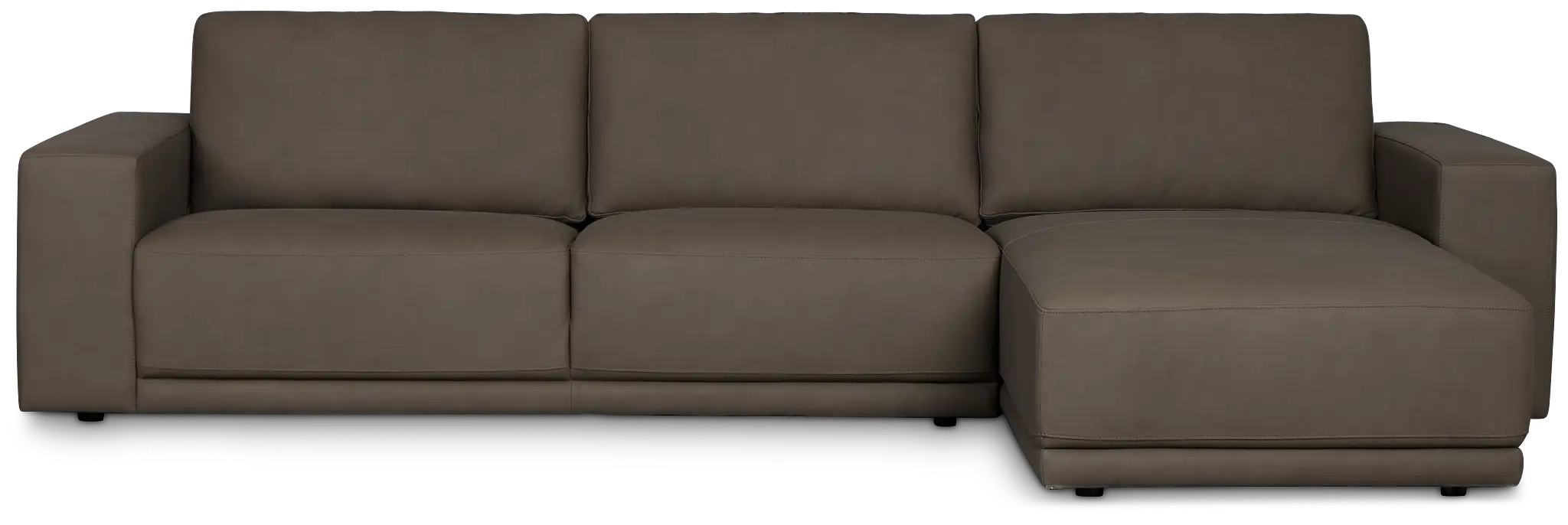 Kellan Dark Gray Leather Right Chaise Sectional Kellan Dark Gray Leather Right Chaise Sectional