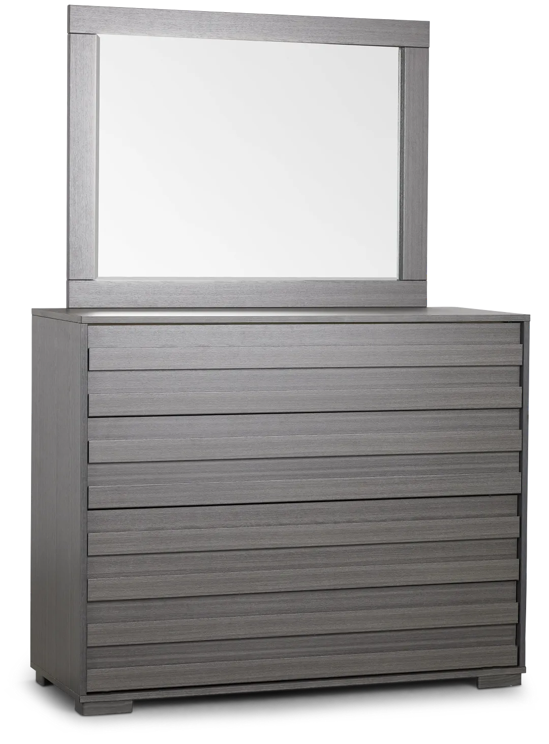 Everett Gray Dresser & Mirror