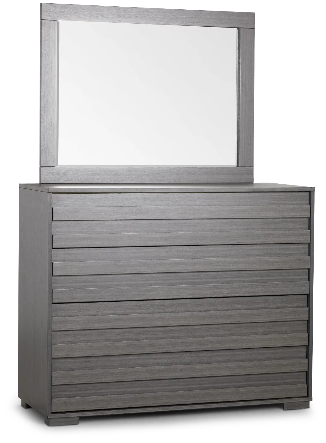 Everett Gray Dresser & Mirror Everett Gray Dresser & Mirror