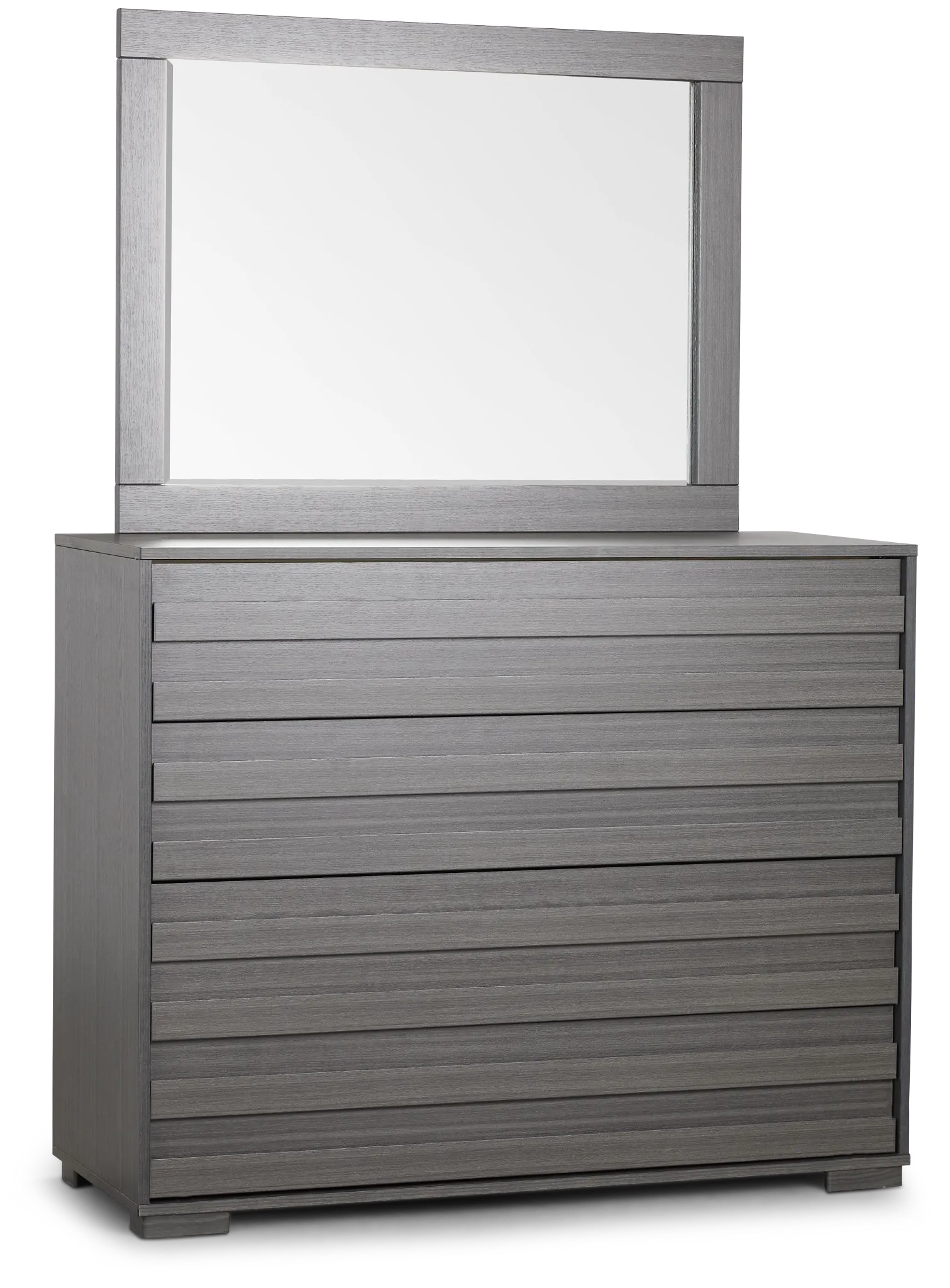 Everett Gray Dresser & Mirror