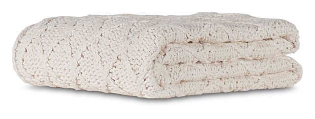 Catalina Ivory Throw