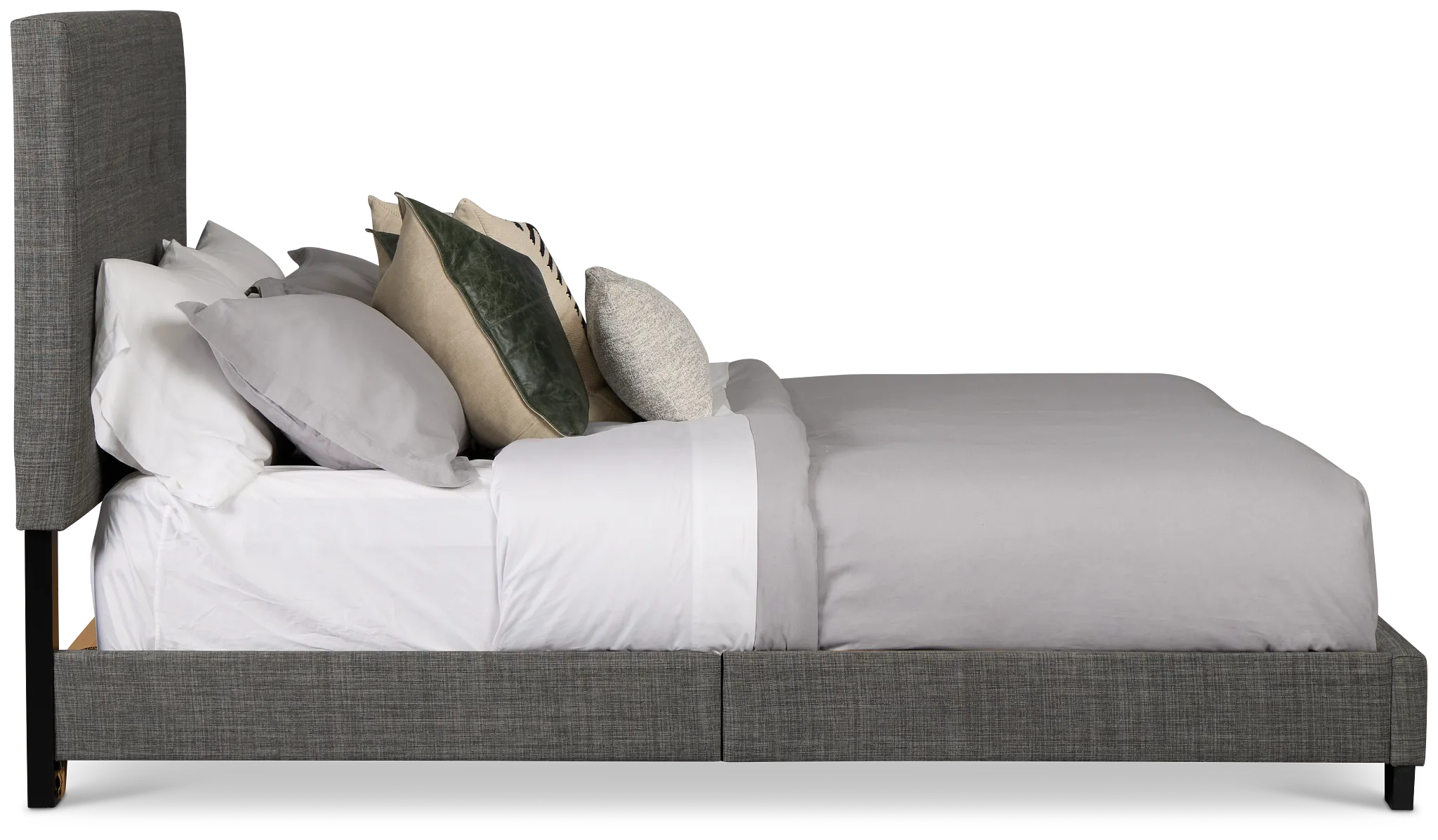 Flagler Gray Uph Panel Bed