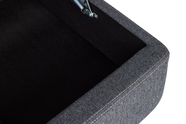Callum Dark Gray Fabric Small Right Power Chaise Sleeper Sectional