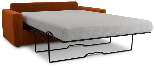 Siesta Joya Orange Fabric Memory Foam Sleeper