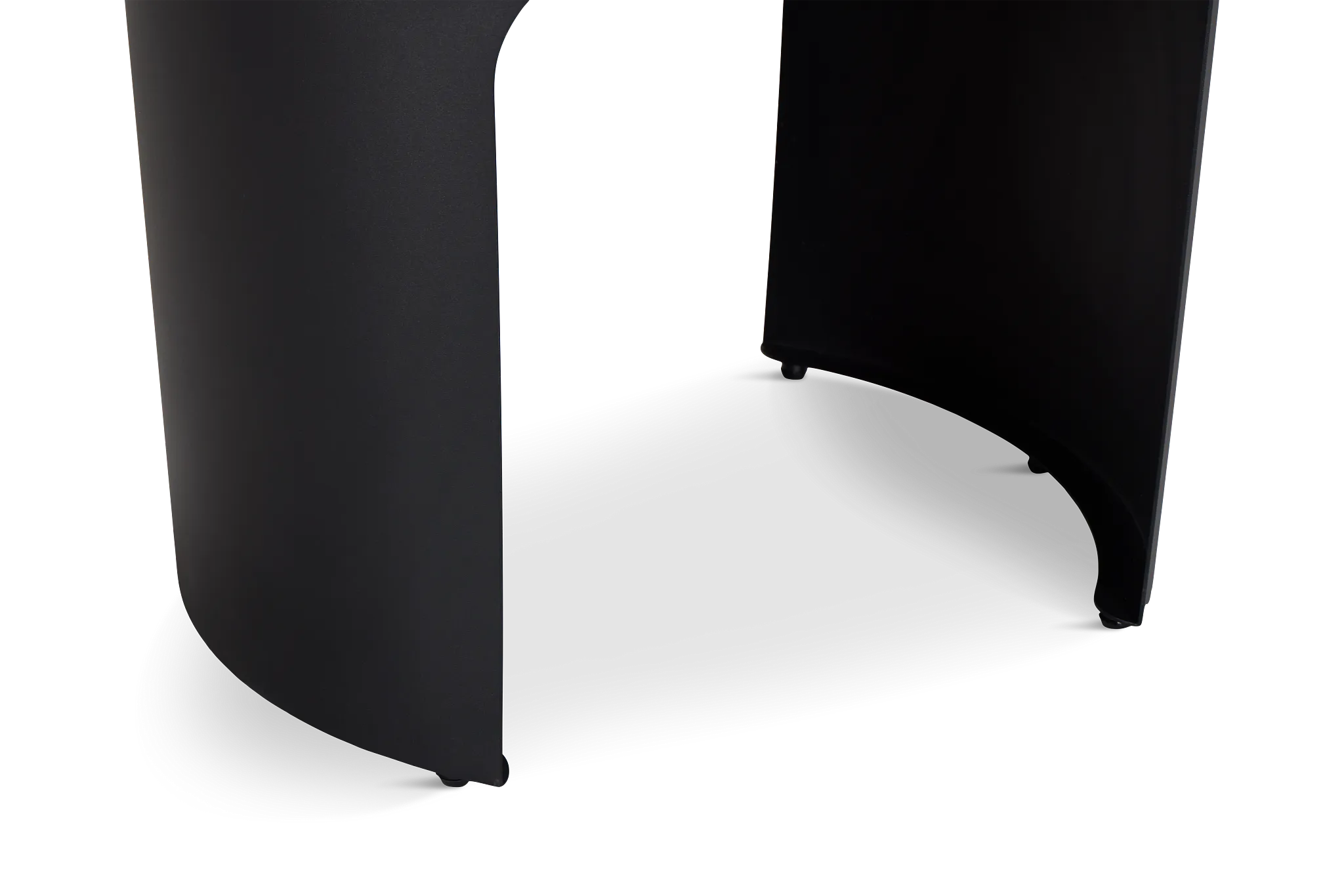 Abel Black Round End Table