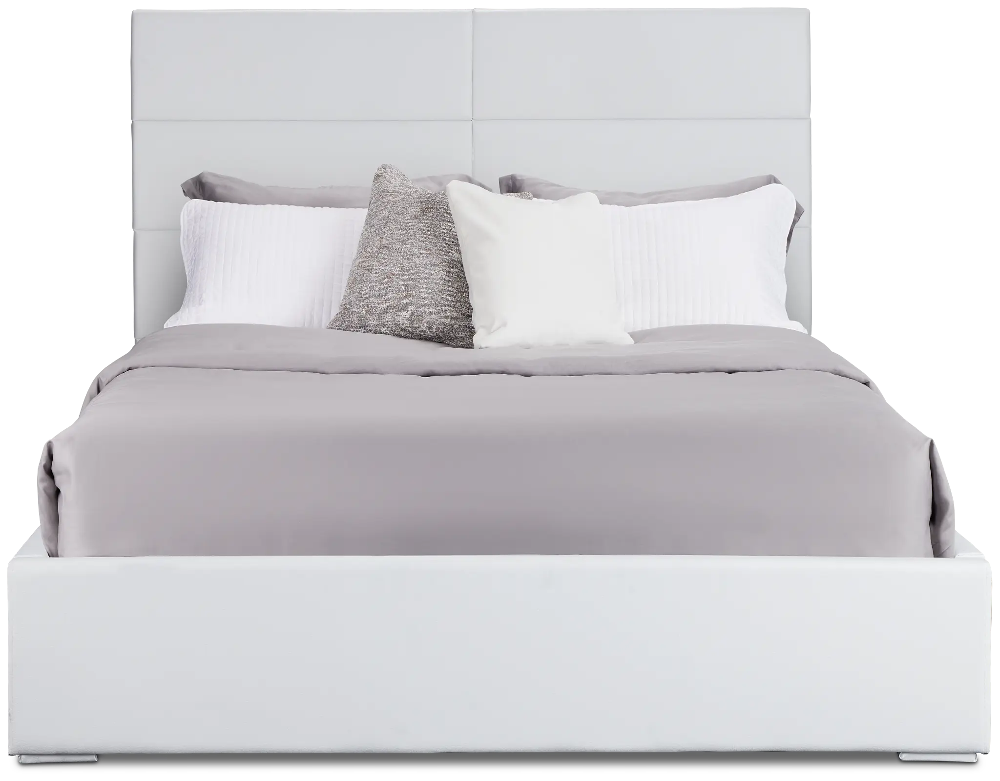 Doral White Uph Platform Bed Doral White Uph Platform Bed