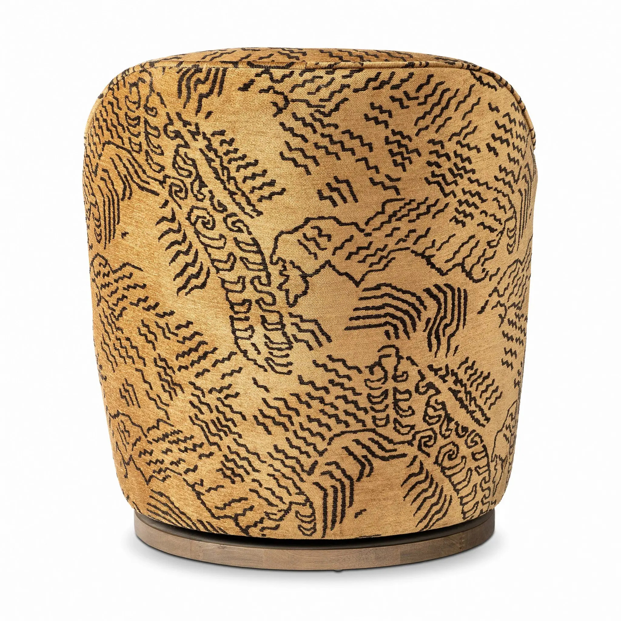 Four Hands Sevi Yellow Velvet Swivel Accent Chair Four Hands Sevi Yellow Velvet Swivel Accent Chair