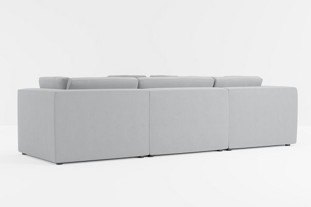 Destin Revenue Gray Fabric 5-piece Modular Sectional