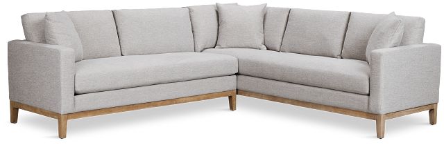 Emma Gray Fabric Small Two-arm Sectional