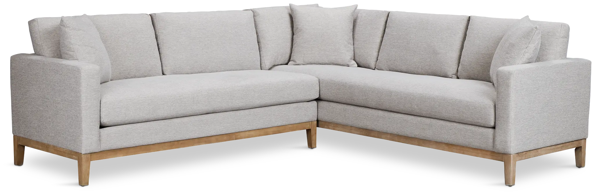 Emma Gray Fabric Small Two-arm Sectional Emma Gray Fabric Small Two-arm Sectional