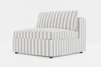 Destin Sea Lane Dark Gray Fabric Armless Chair