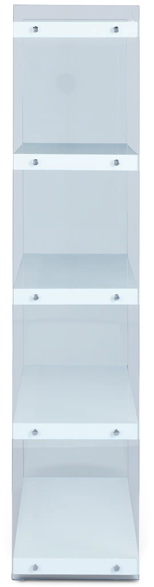 Olympia White Glass Bookcase Olympia White Glass Bookcase