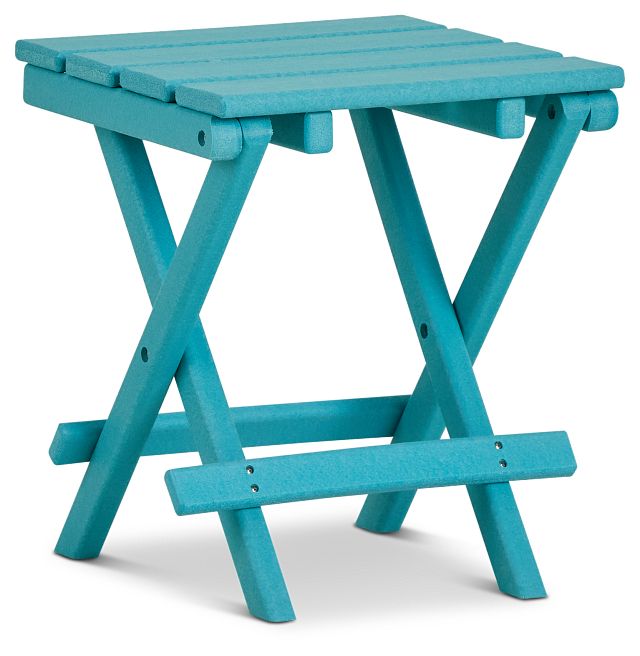 aqua end table