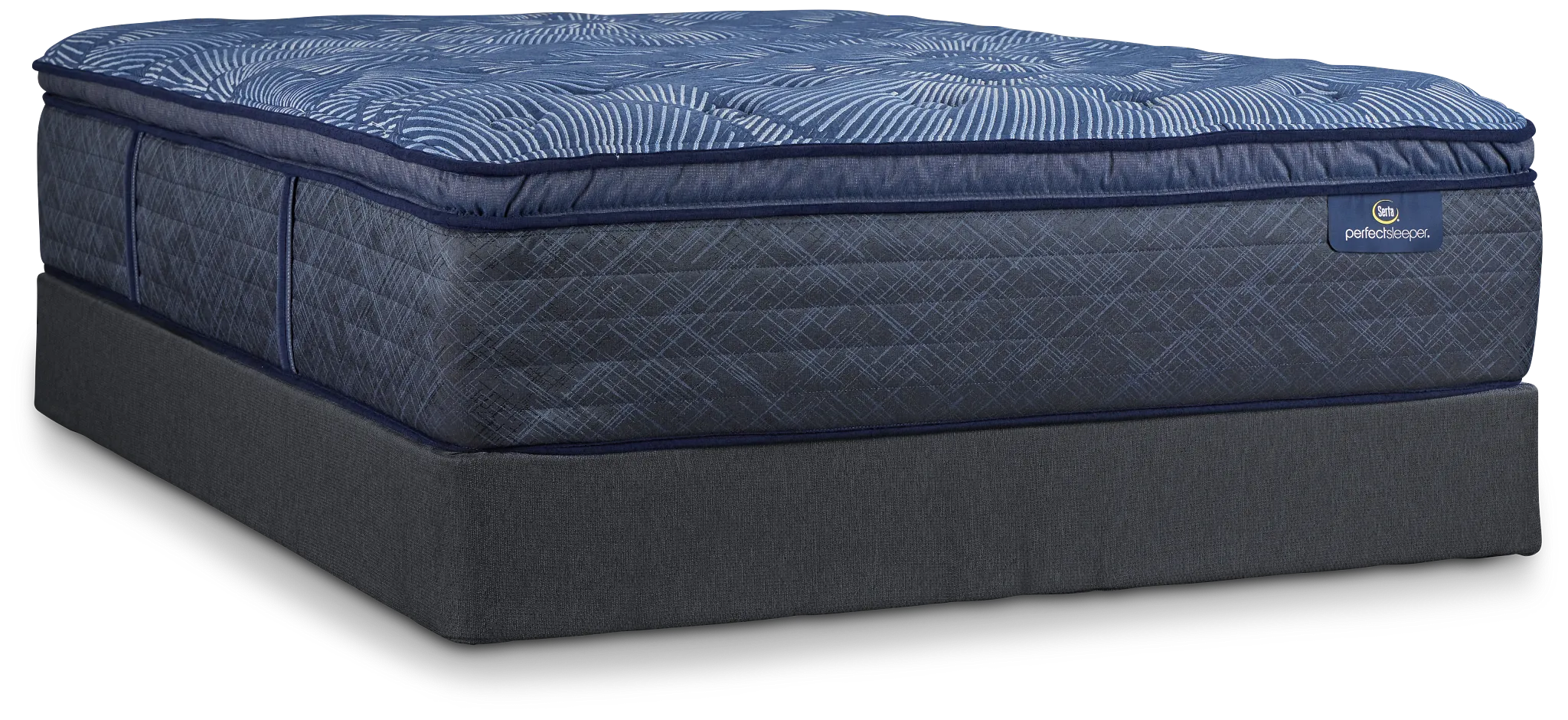 Serta Perfect Sleeper Cobalt Calm Plush Mattress Set