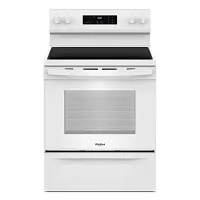 Whirlpool 3030 Series White Electric Range