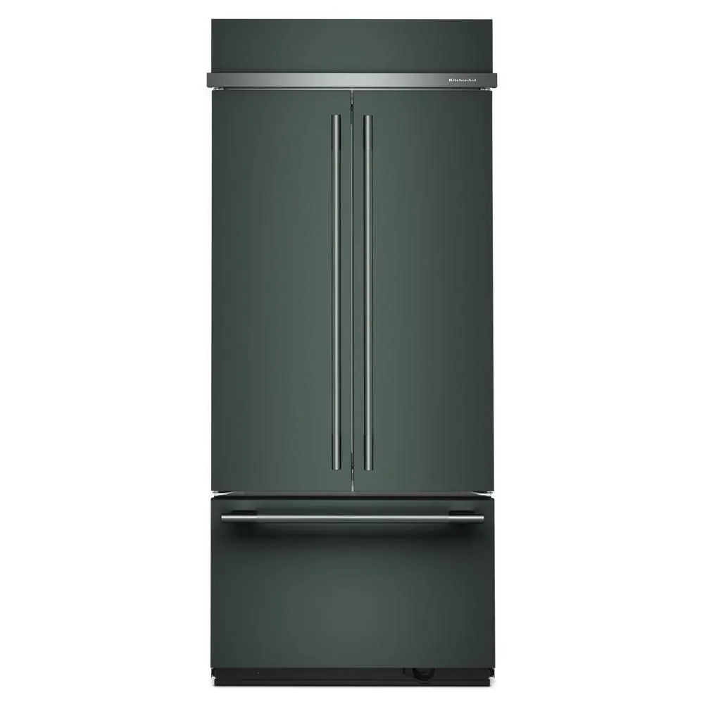 Kitchenaid 536 Series Green 36" Built In French Door Refrigerator