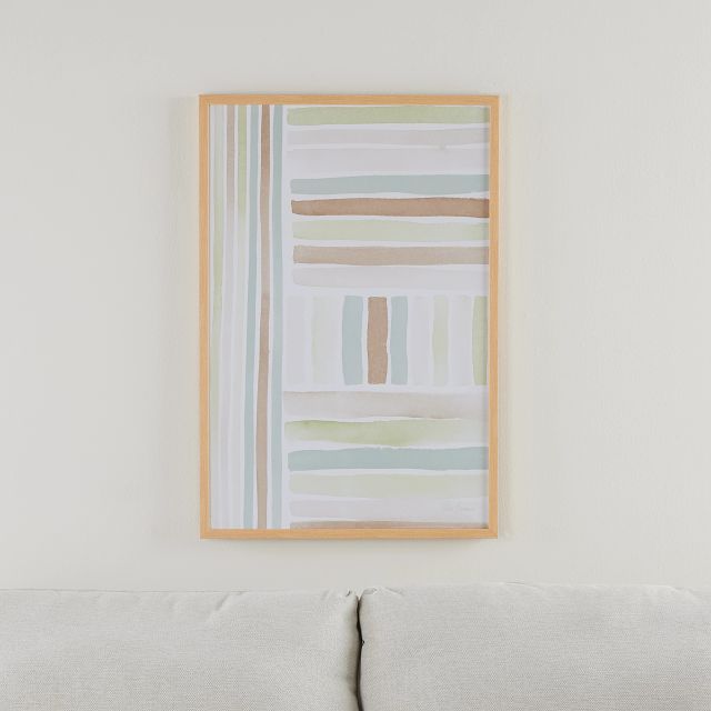Paio Light Green Framed Wall Art