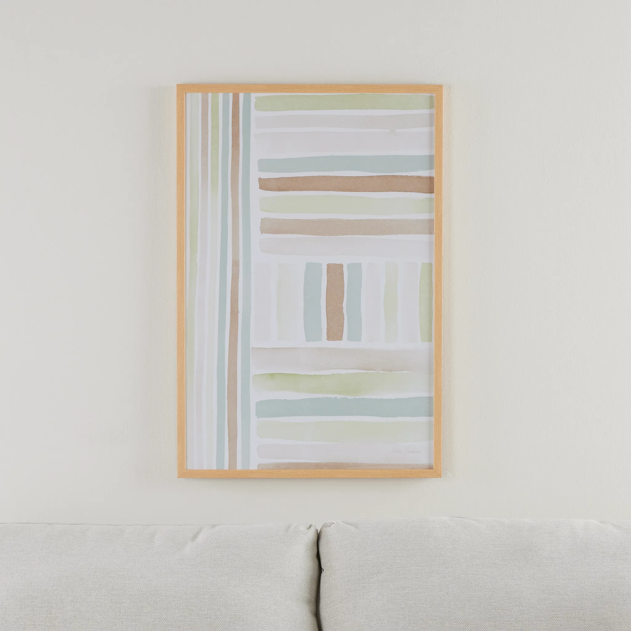 Paio Light Green Framed Wall Art