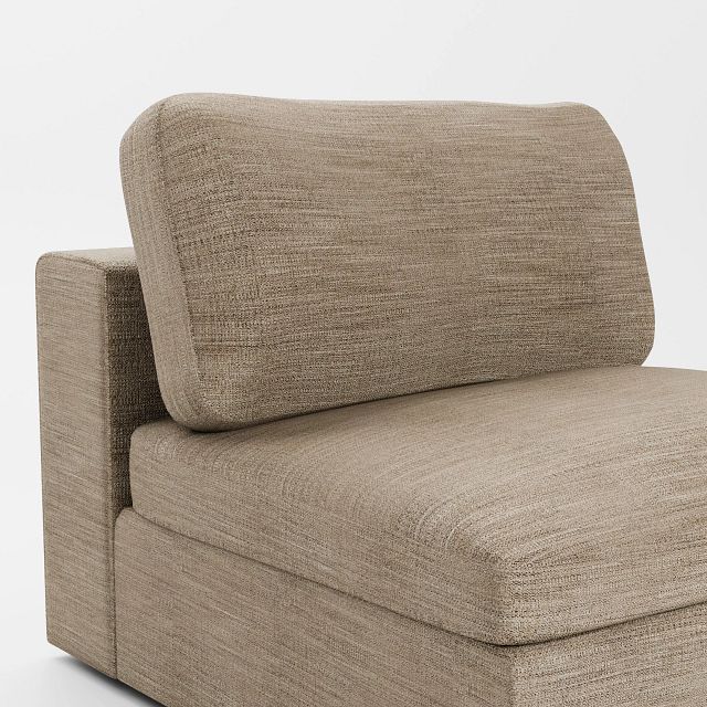 Destin Victory Taupe Fabric Swivel Chair