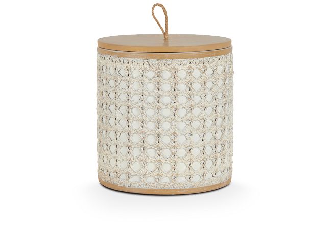 Luxe White Large Canister