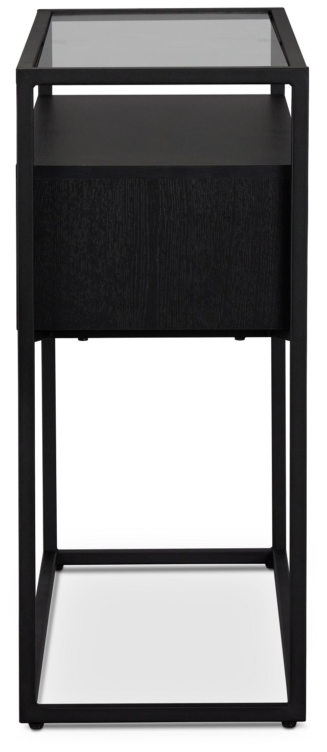 Dax Black 2-drawer Console Table (3)