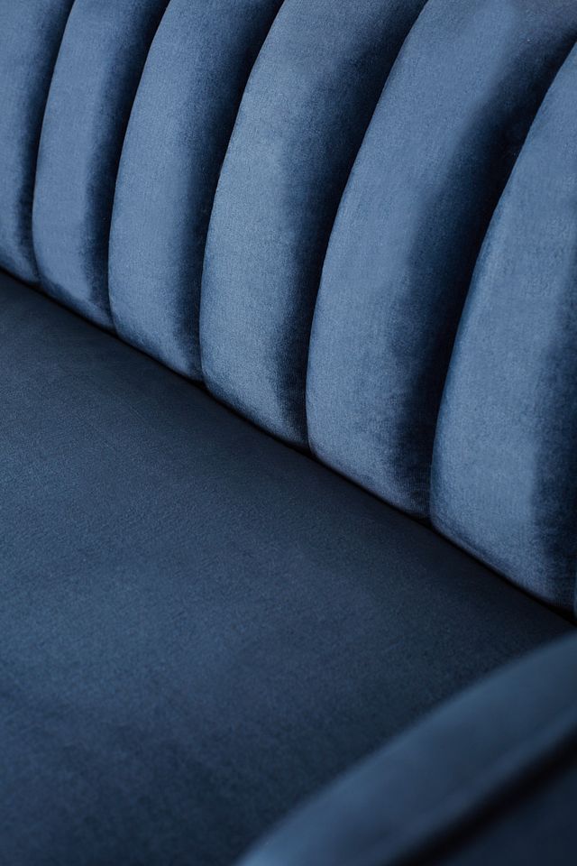 Bella Dark Blue Velvet Sofa (10)