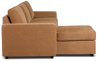 Addie Brown Fabric Left Chaise Storage Sectional