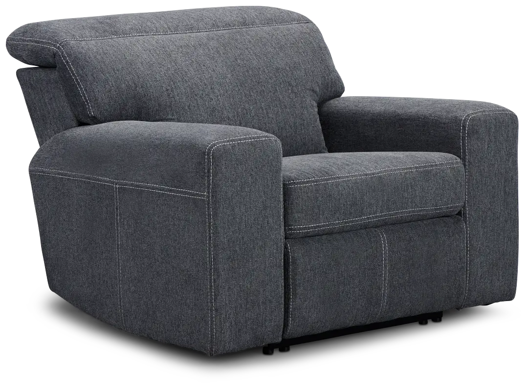 Callum Dark Gray Fabric Recliner Callum Dark Gray Fabric Recliner