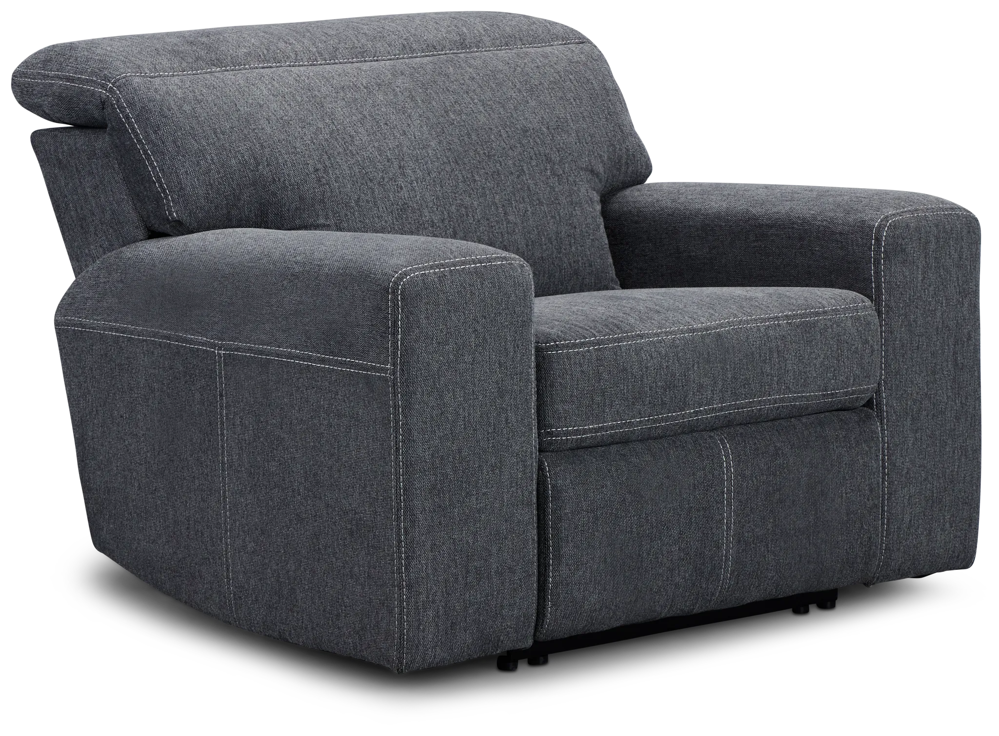 Callum Dark Gray Fabric Recliner