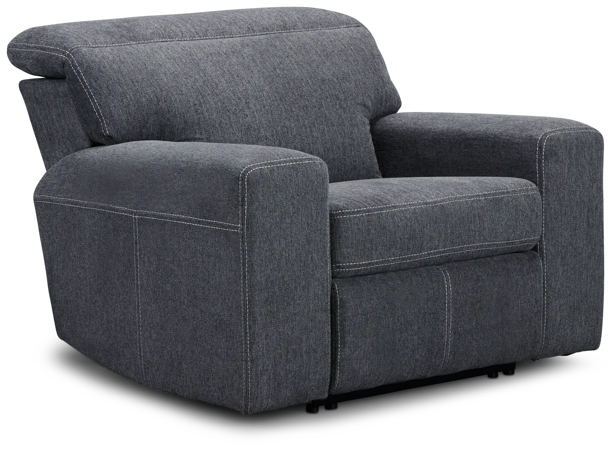 Callum Dark Gray Fabric Recliner Callum Dark Gray Fabric Recliner
