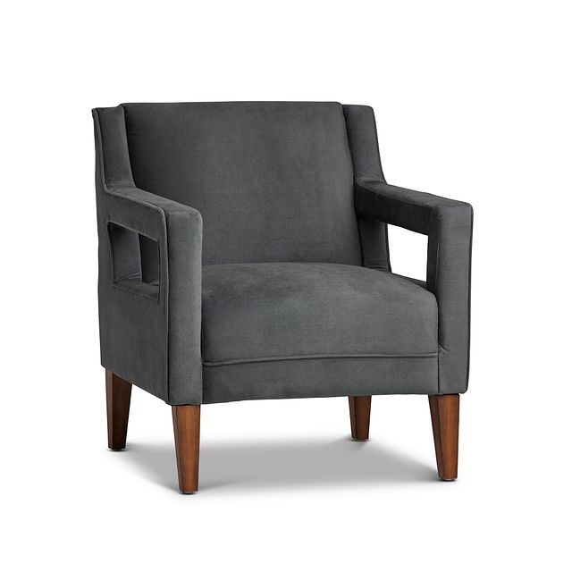 Dawson Dark Gray Velvet Accent Chair (0)