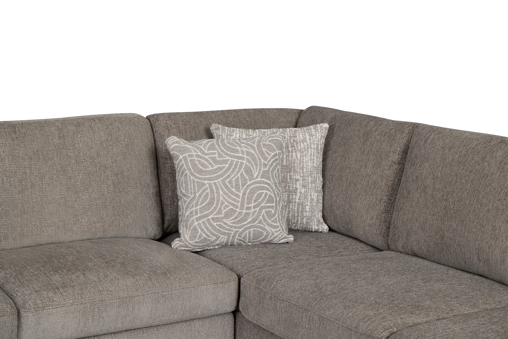 Blakely Gray Fabric Small Right Bumper Sleeper Sectional Blakely Gray Fabric Small Right Bumper Sleeper Sectional