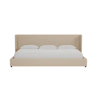 Captiva Elite Light Taupe 48" Upholstered Shelter Bed