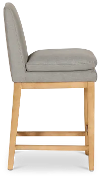 Nixon Gray 24" Upholstered Barstool