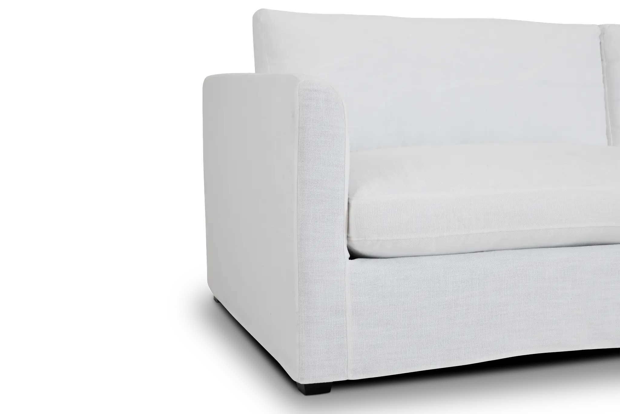Willow 102" White Fabric Sofa Willow 102" White Fabric Sofa